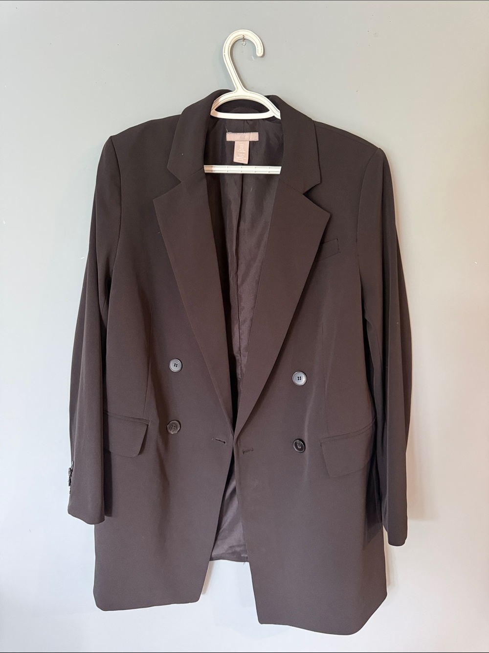 Women’s Oversized Longline Black Blazer